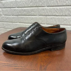 Alden Plain Toe Balmoral Black Calfskin Leather #932 Made In USA 10 A / C