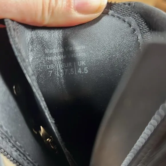 Aldo Grandleap Lug Sole Combat Boots - Black - 7 - New without box