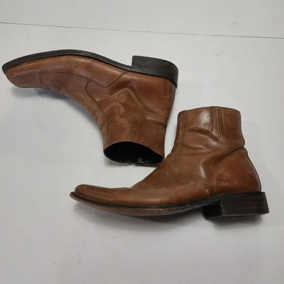 ALDO Vintage 80s 90s Men's Brown Leather Boots Size 43
