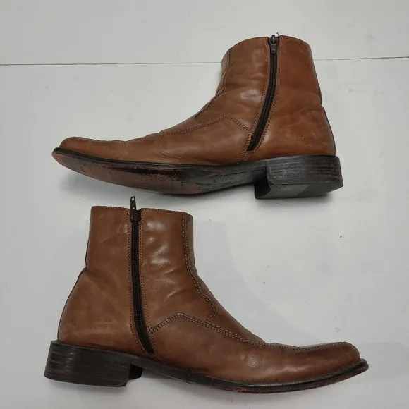 ALDO Vintage 80s 90s Men's Brown Leather Boots Size 43