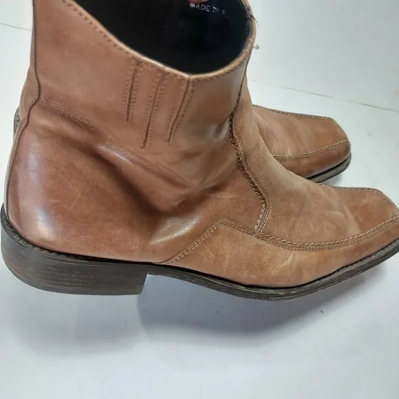 ALDO Vintage 80s 90s Men's Brown Leather Boots Size 43