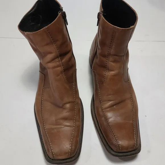 ALDO Vintage 80s 90s Men's Brown Leather Boots Size 43