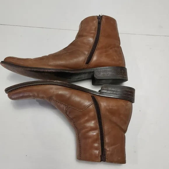 ALDO Vintage 80s 90s Men's Brown Leather Boots Size 43