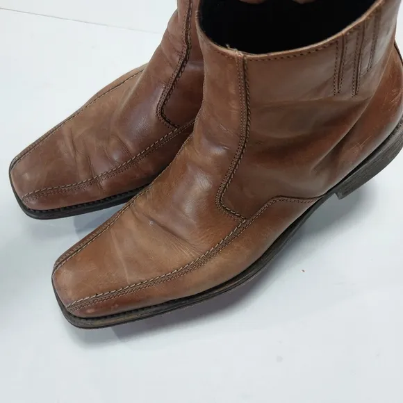 ALDO Vintage 80s 90s Men's Brown Leather Boots Size 43