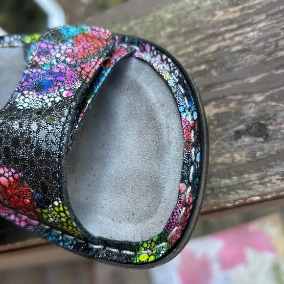 Alegria PG Lite Sandals Size 37 (6.5-7) women’s Multicolor Snake Print comfort