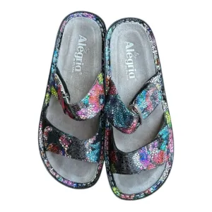 Alegria PG Lite Sandals Size 37 (6.5-7) women’s Multicolor Snake Print comfort