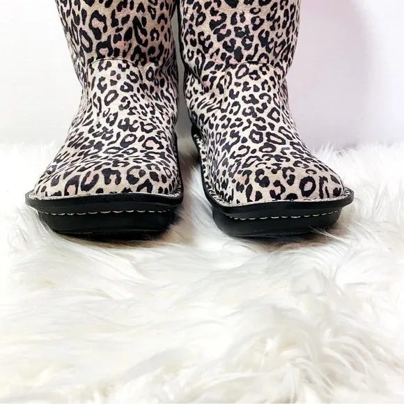 ALEGRIA Women's Leopard Print Fur Lining Boots NWOT Sz-10