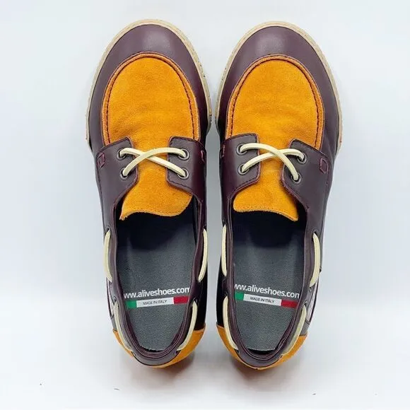 Alive custom 240g0 Classic Boat Sneakers by Ann Tiernan - size EU 38 women