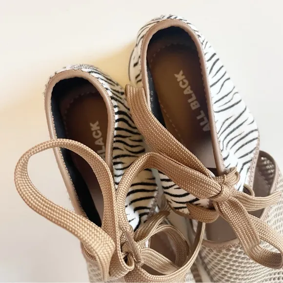 All Black Brown / Zebra Mesh Sneaker Plus 9.5