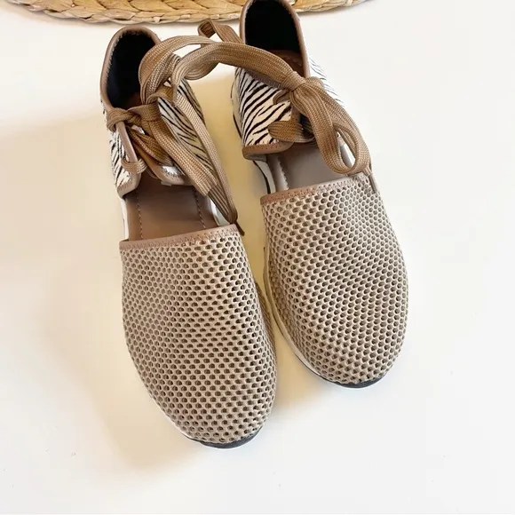 All Black Brown / Zebra Mesh Sneaker Plus 9.5