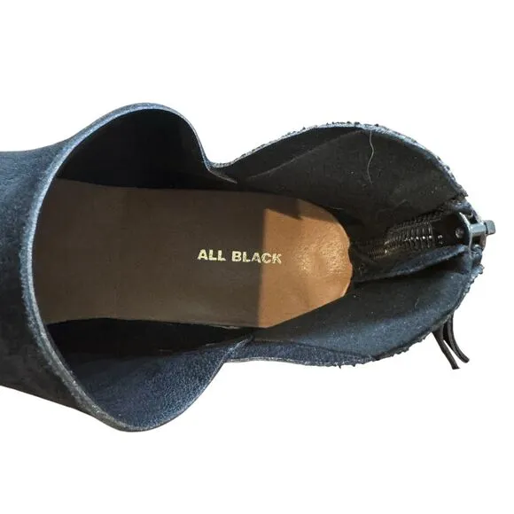 ALL BLACK Flatform‎ Tread Glitter Shootie Women's Boot 40.5