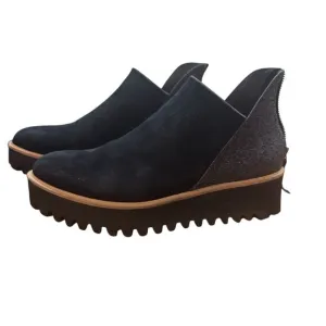 ALL BLACK Flatform‎ Tread Glitter Shootie Women's Boot 40.5