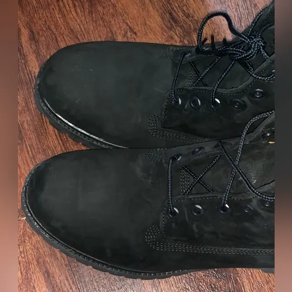 All black Timberland boots size 12 premium