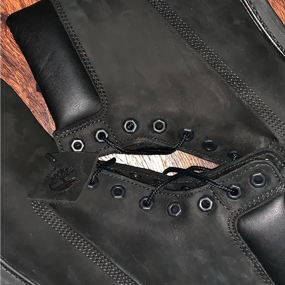 All black Timberland boots size 12 premium