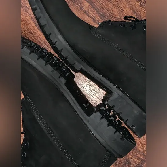 All black Timberland boots size 12 premium