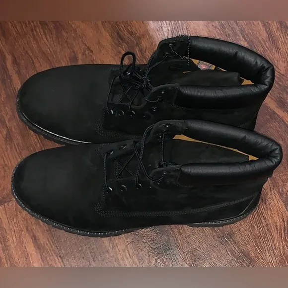 All black Timberland boots size 12 premium