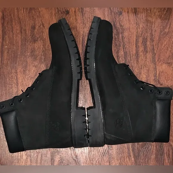 All black Timberland boots size 12 premium