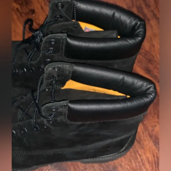 All black Timberland boots size 12 premium