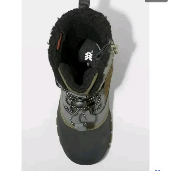 All In Motion Olive Green Kids' Shay Winter Boots