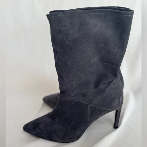 All Saints All Saints Orlana Gray Suede Heeled Boots Women’s EU 41, US 11 Gray