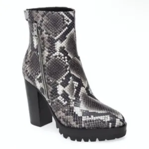 All Saints Ana Snake Embossed Boots Sz 7