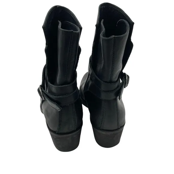 all saints buckled jodhpur leather ankle boots