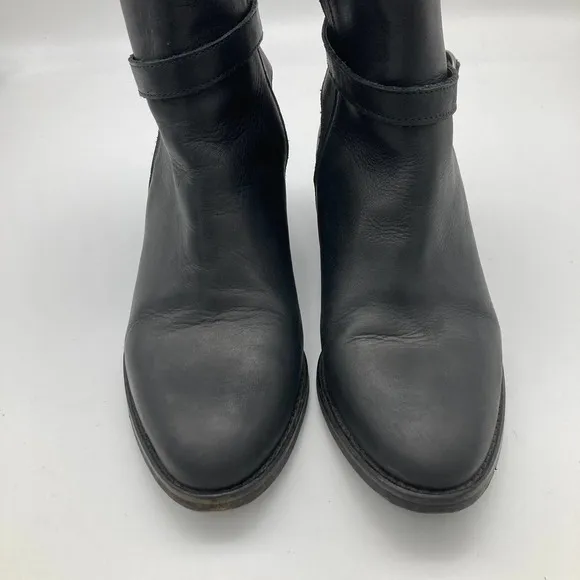 all saints buckled jodhpur leather ankle boots