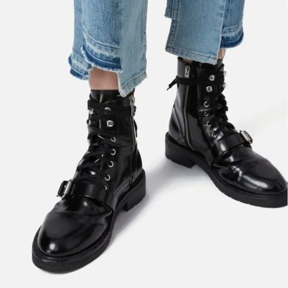 All Saints Combat Boots &quot;LIKE NEW&quot;