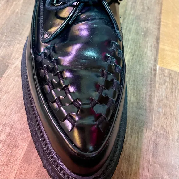 All Saints Dalton Pollido Lace Up Dress Shoes In Black Sz 10 EUC