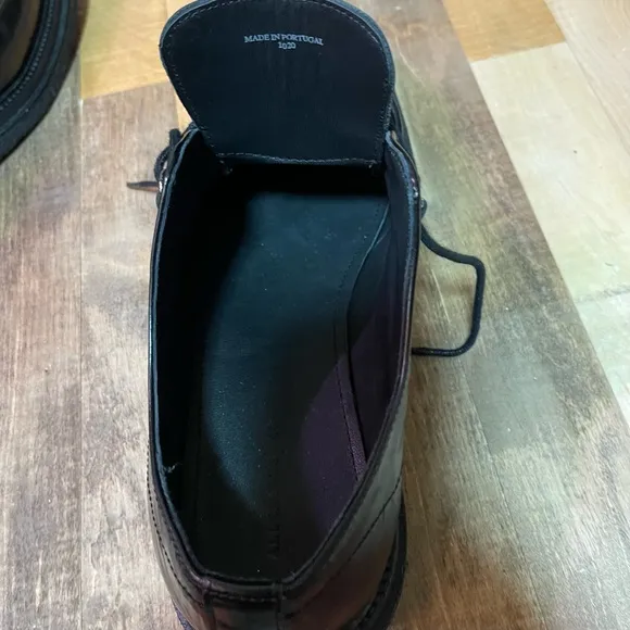 All Saints Dalton Pollido Lace Up Dress Shoes In Black Sz 10 EUC