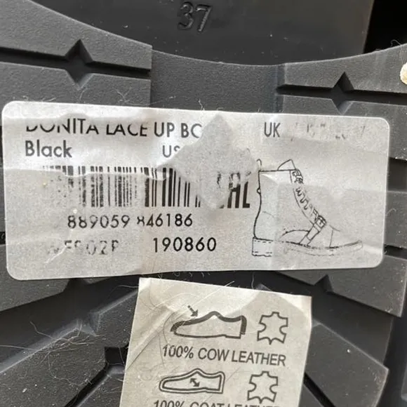All Saints Donita Lace up combat boots size 37 (7)