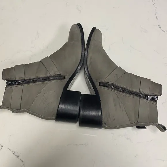 All Saints Flynn boots dark grey leather Size 39.5/US 9.5