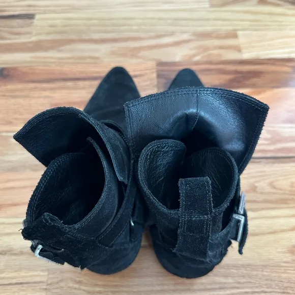 All Saints Suede Western Boots