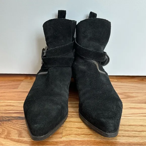 All Saints Suede Western Boots