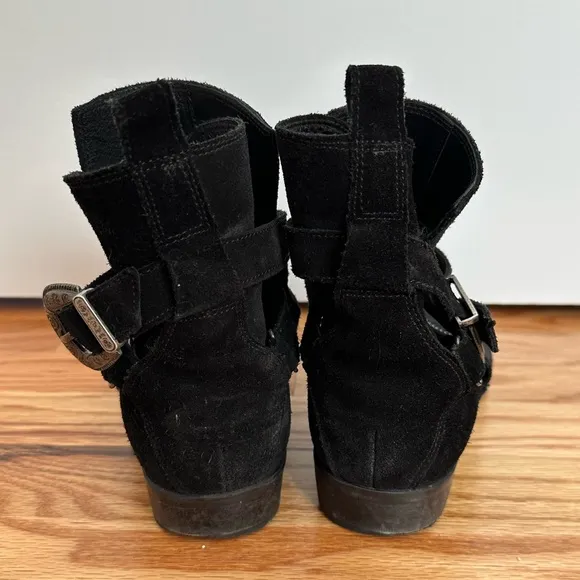 All Saints Suede Western Boots