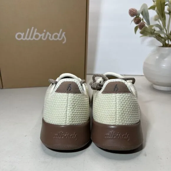 Allbirds Tree Runners Lace Up Stony Cream (Hazy Cocoa Sole) Shoes Men's US 8 NWB