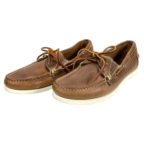 Allen Edmond‎ | Men’s 9D | Maritime Brown Leather Slip-On Classic Boat Shoe