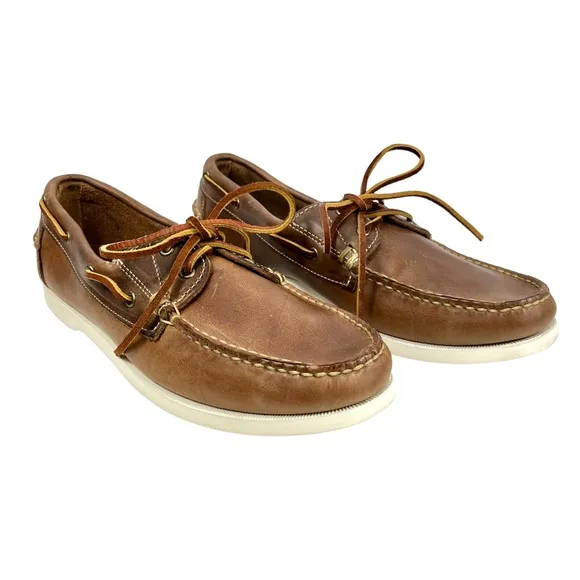 Allen Edmond‎ | Men’s 9D | Maritime Brown Leather Slip-On Classic Boat Shoe