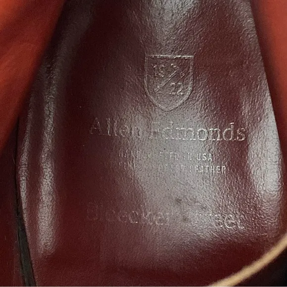 Allen Edmonds Bleecker Street Brown Leather Chukka Boots Men's Size 10.5 E
