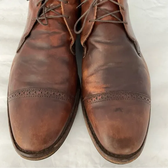 Allen Edmonds Bleecker Street Brown Leather Chukka Boots Men's Size 10.5 E