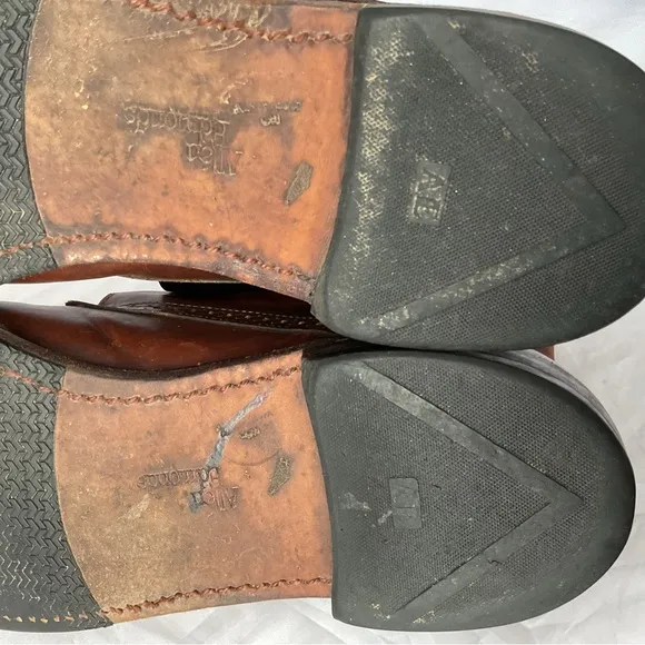 Allen Edmonds Bleecker Street Brown Leather Chukka Boots Men's Size 10.5 E