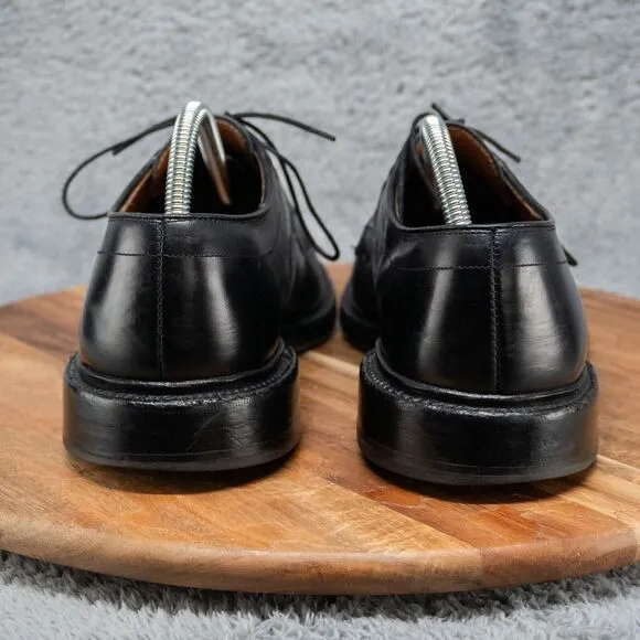 ALLEN EDMONDS HILLCREST BLACK MADE IN U.S.A. BICYCLE TOE SHOES SIZE 9.5 D