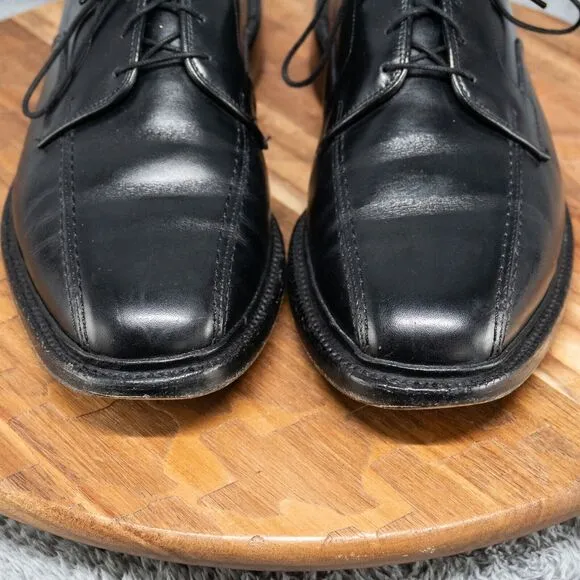 ALLEN EDMONDS HILLCREST BLACK MADE IN U.S.A. BICYCLE TOE SHOES SIZE 9.5 D