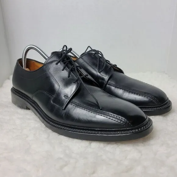 Allen Edmonds Hillcrest Shoes Men's Size 10 Black Leather Bicycle Toe Oxford