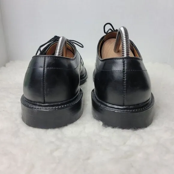 Allen Edmonds Hillcrest Shoes Men's Size 10 Black Leather Bicycle Toe Oxford