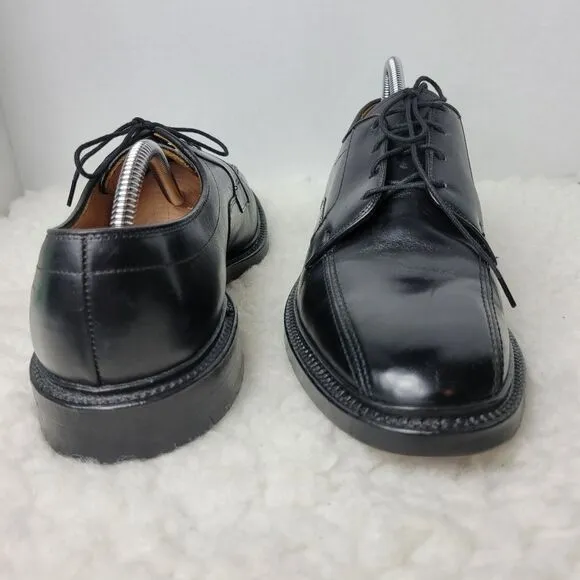 Allen Edmonds Hillcrest Shoes Men's Size 10 Black Leather Bicycle Toe Oxford