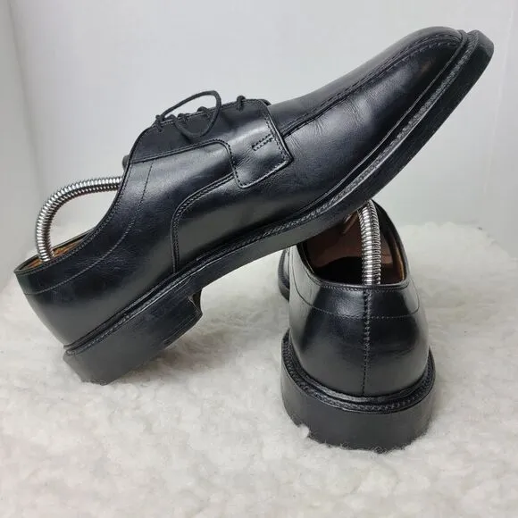 Allen Edmonds Hillcrest Shoes Men's Size 10 Black Leather Bicycle Toe Oxford