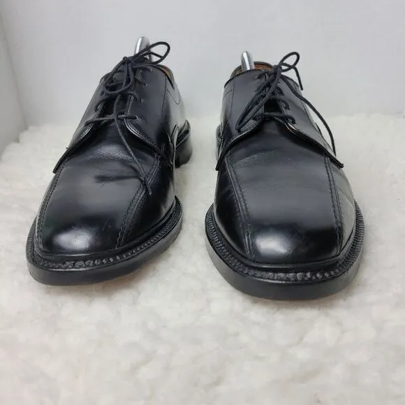 Allen Edmonds Hillcrest Shoes Men's Size 10 Black Leather Bicycle Toe Oxford