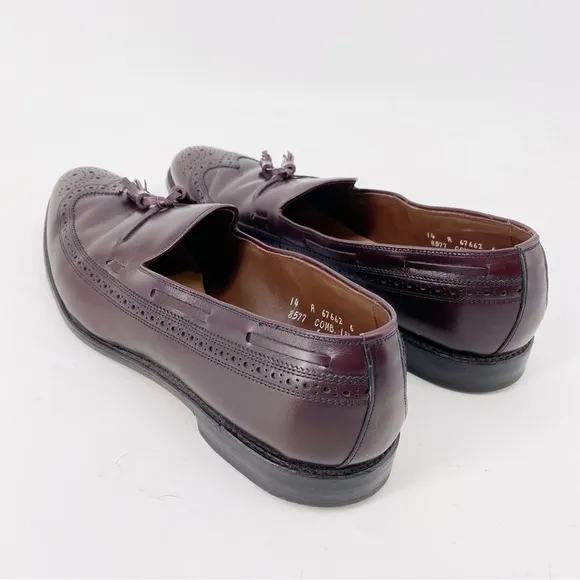 Allen Edmonds Manchester Wingtip Tassel Loafer Brogue Slip On Shoes