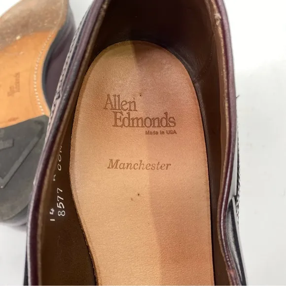 Allen Edmonds Manchester Wingtip Tassel Loafer Brogue Slip On Shoes